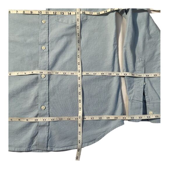 Old Navy The Oxford Shirt Men’s Blue Long Sleeve Button Down  Size MEDIUM - Picture 10 of 14